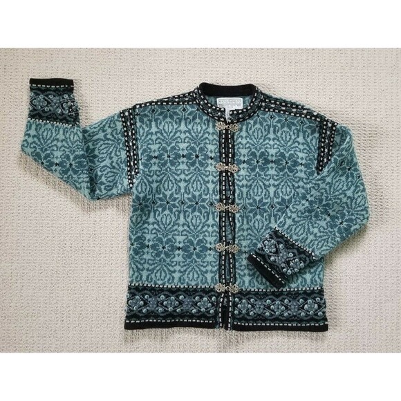 Newton Trading Co. Womens Ornate Embroidered Wool Sweater Size Petite Small - Picture 1 of 6